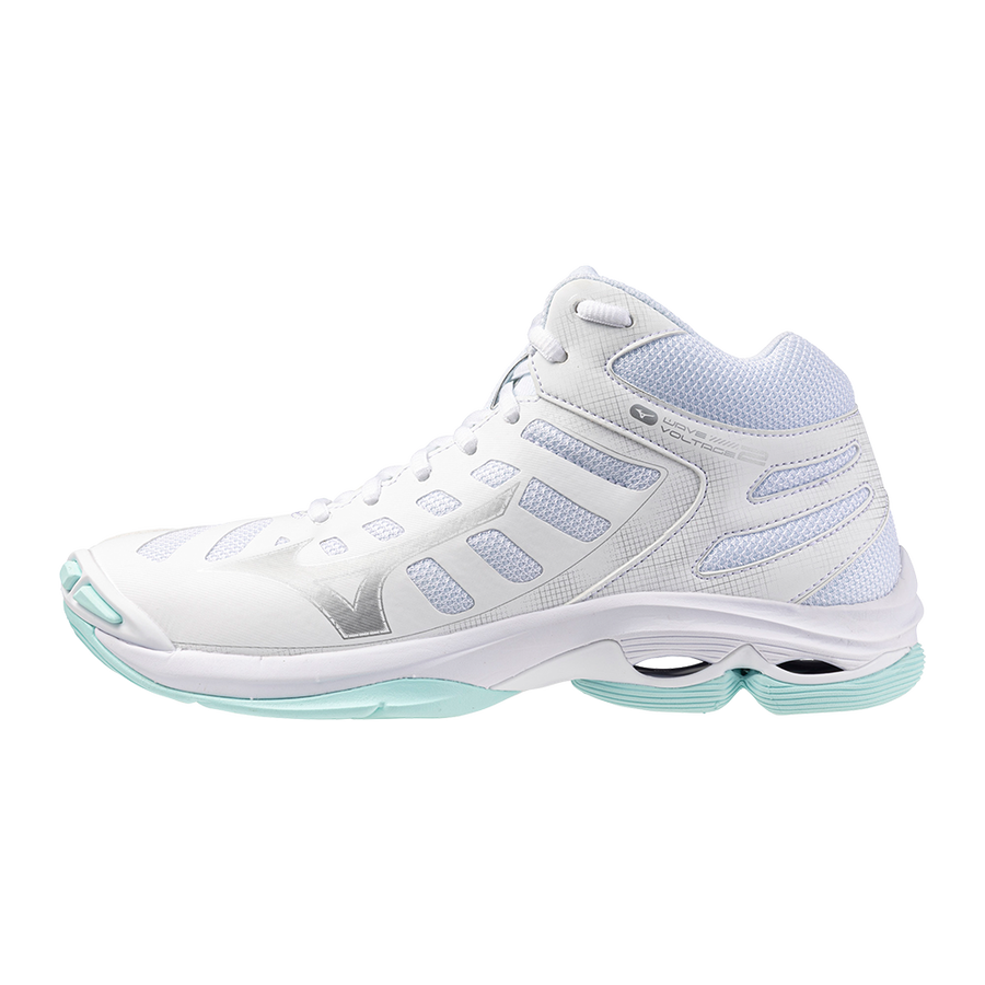 Mizuno WAVE VOLTAGE 2 MID White/Blue Tint